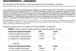 Rectificación jardinería