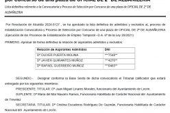 Oficial 2ª albañilería