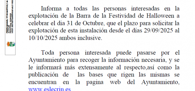 Barra Halloween 25
