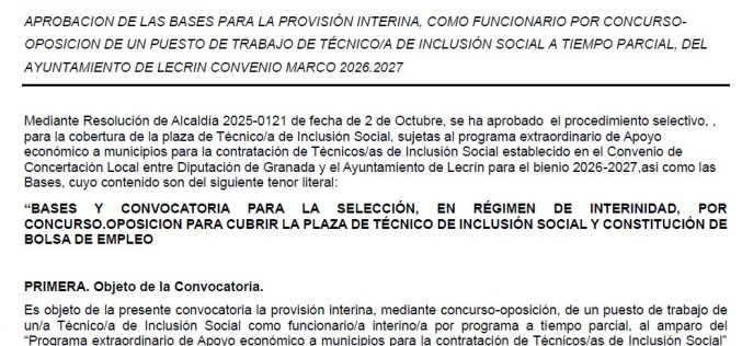 Técnico de Inclusión