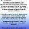 Información importante